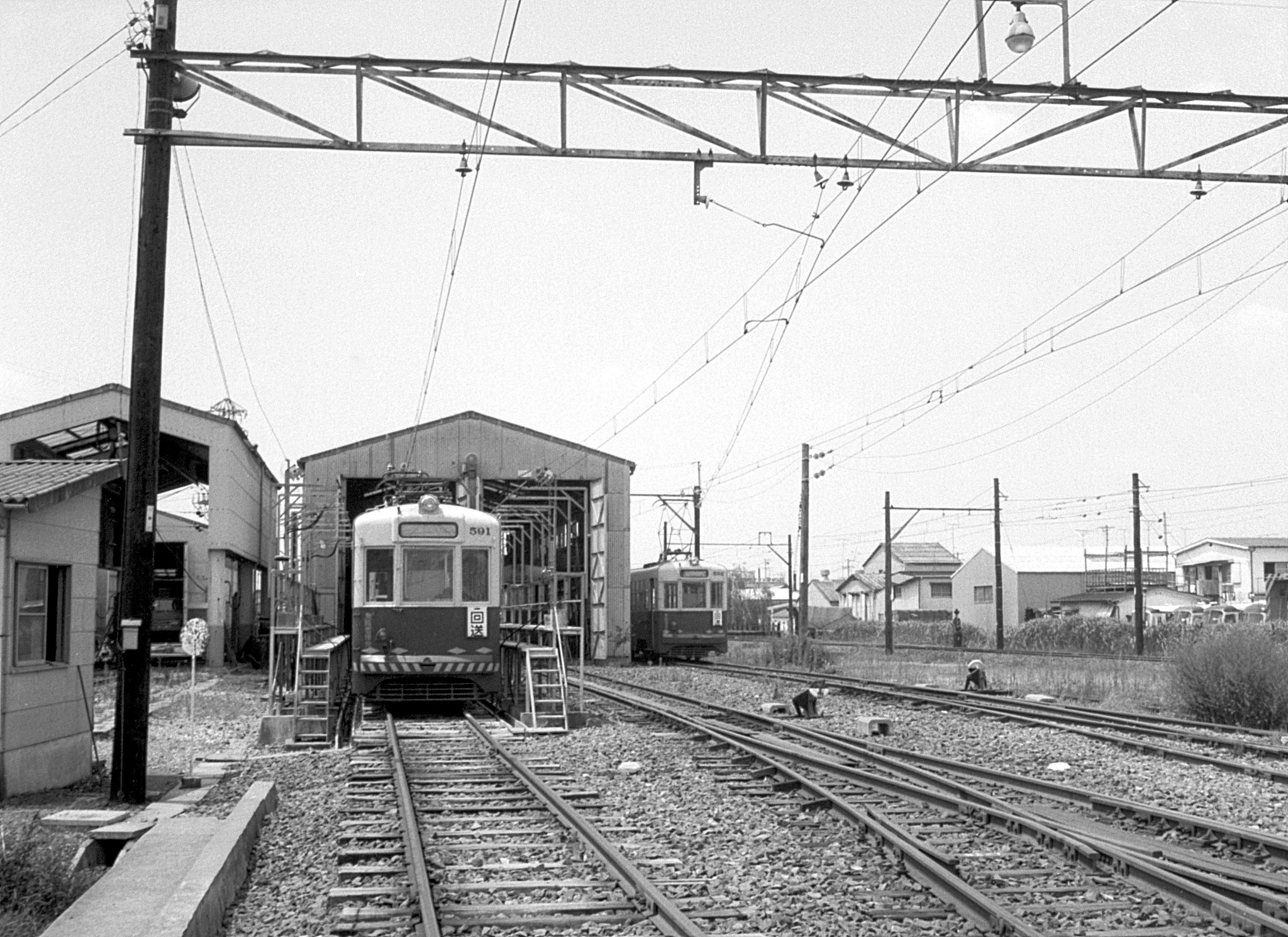 名古屋鉄道 田神線　岐阜検車区（市ノ坪）